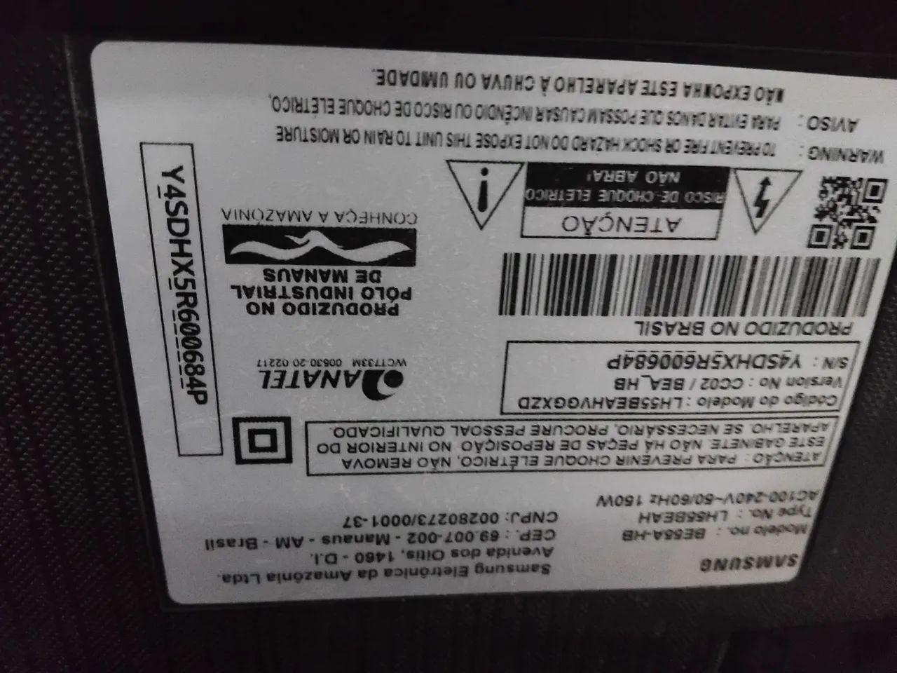 Torro TV smart 55" polegadas tizen com defeito - Foto 2