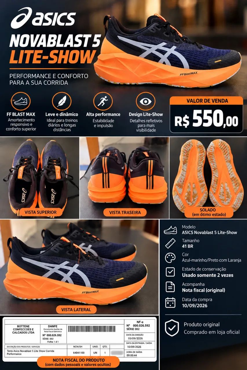 Tênis ASICS NOVABLAST 5