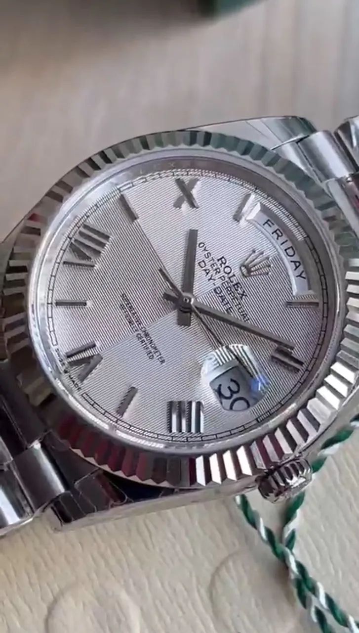 Rolex Day-Date Super Clone Branco + Caixa Rolex - Foto 5