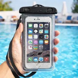 Capa a prova d'água para celular com cordão