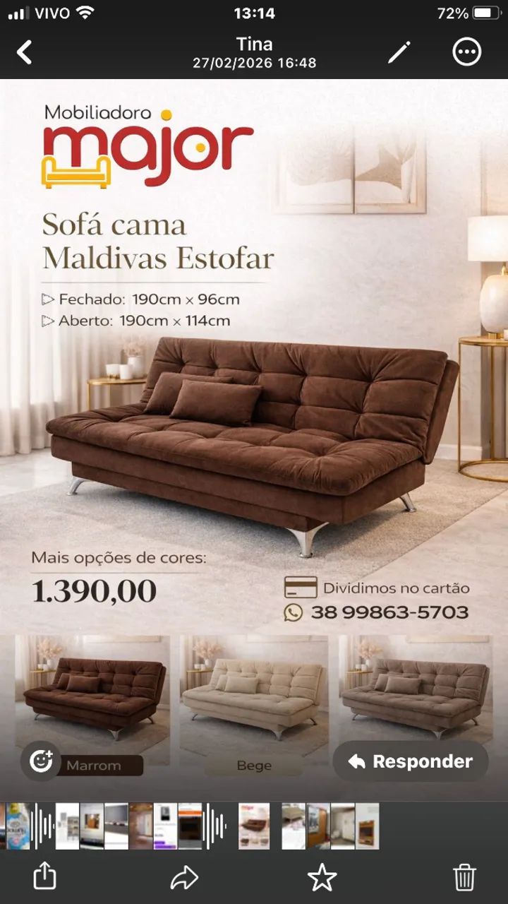 sofa cama  luxo maldivias estofart