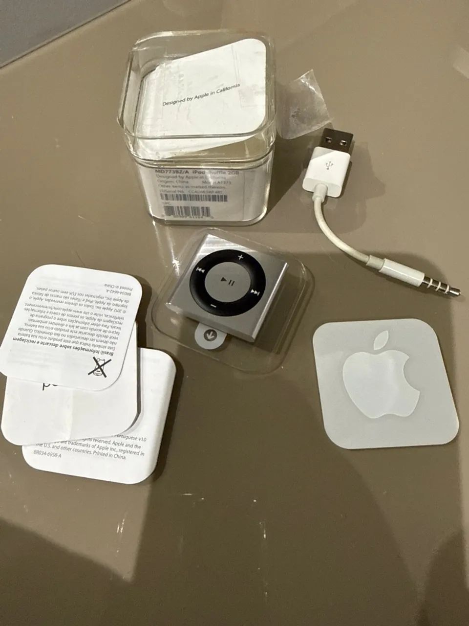 iPod Shuffle 2Gb Silver novo 