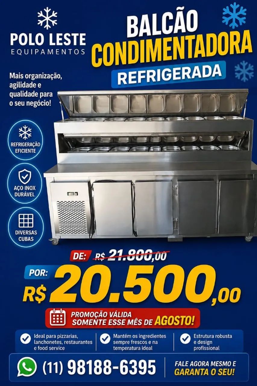 Balcão condimentadora 