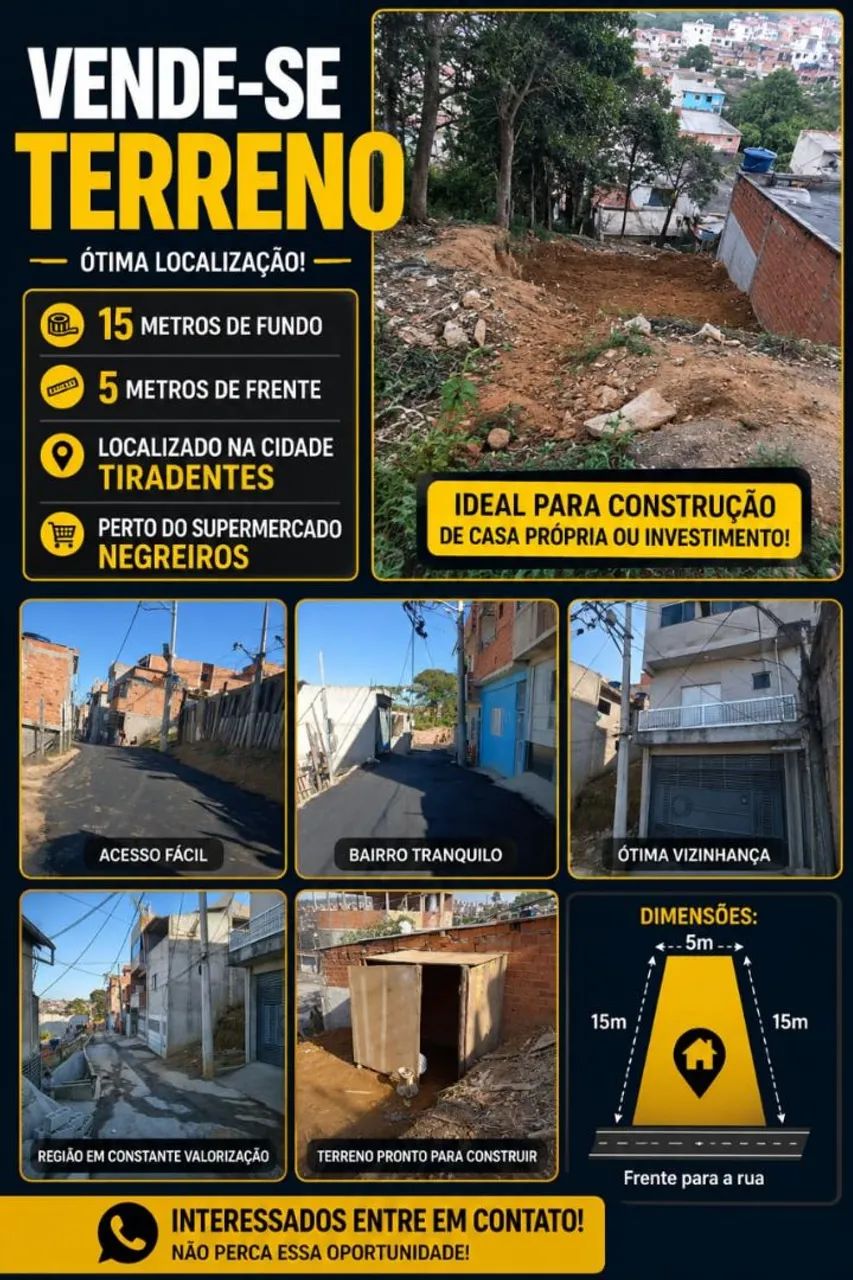 Vende se terreno 