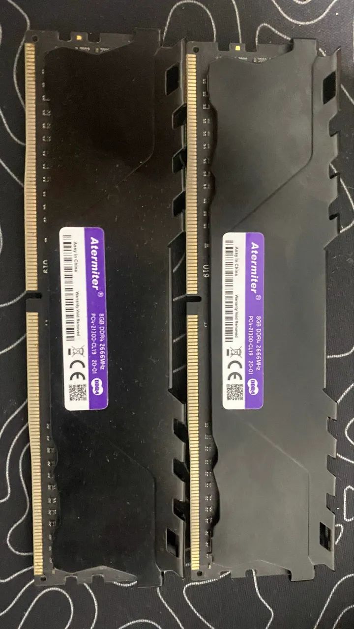 Memória ram 2x8 gb 16gb total 1 ano de uso  - Foto 2