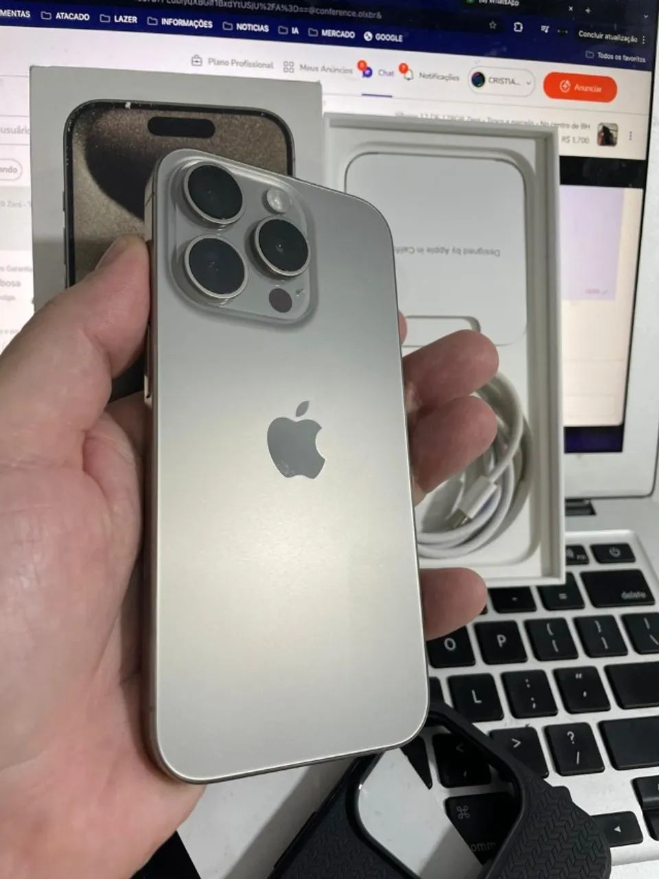 IPhone 15 Pro Excelente - Troco e parcelo - No centro de BH - Foto 5