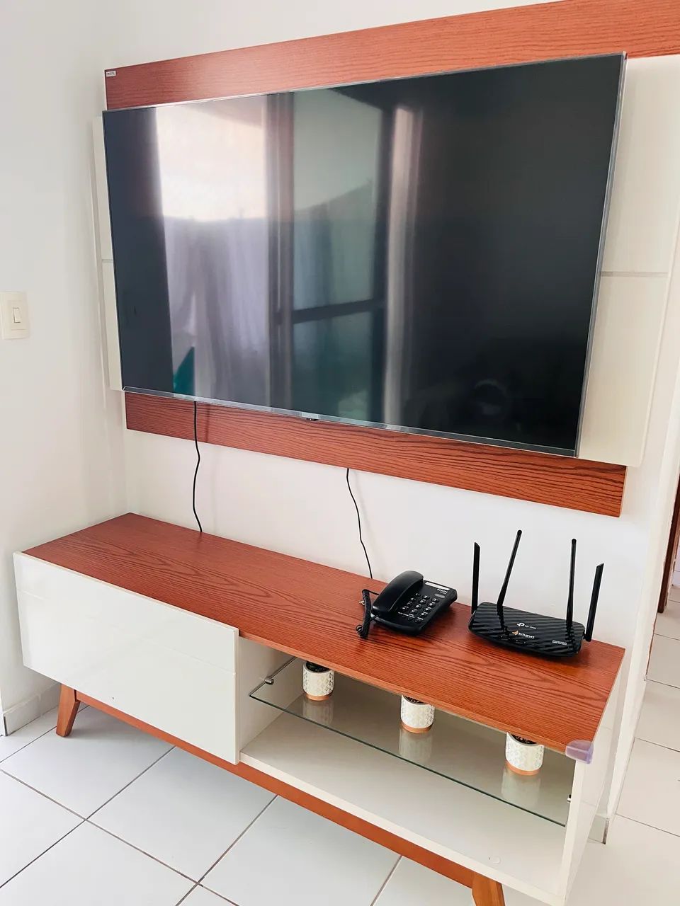 Rack com painel 