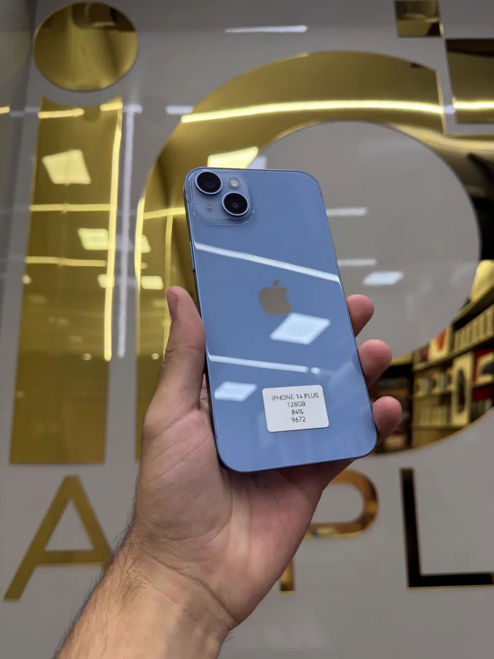 IPHONE 14 PLUS 128GB 5G AZUL SEMI NOVO PROMOÇÃO TOP - Celulares e
