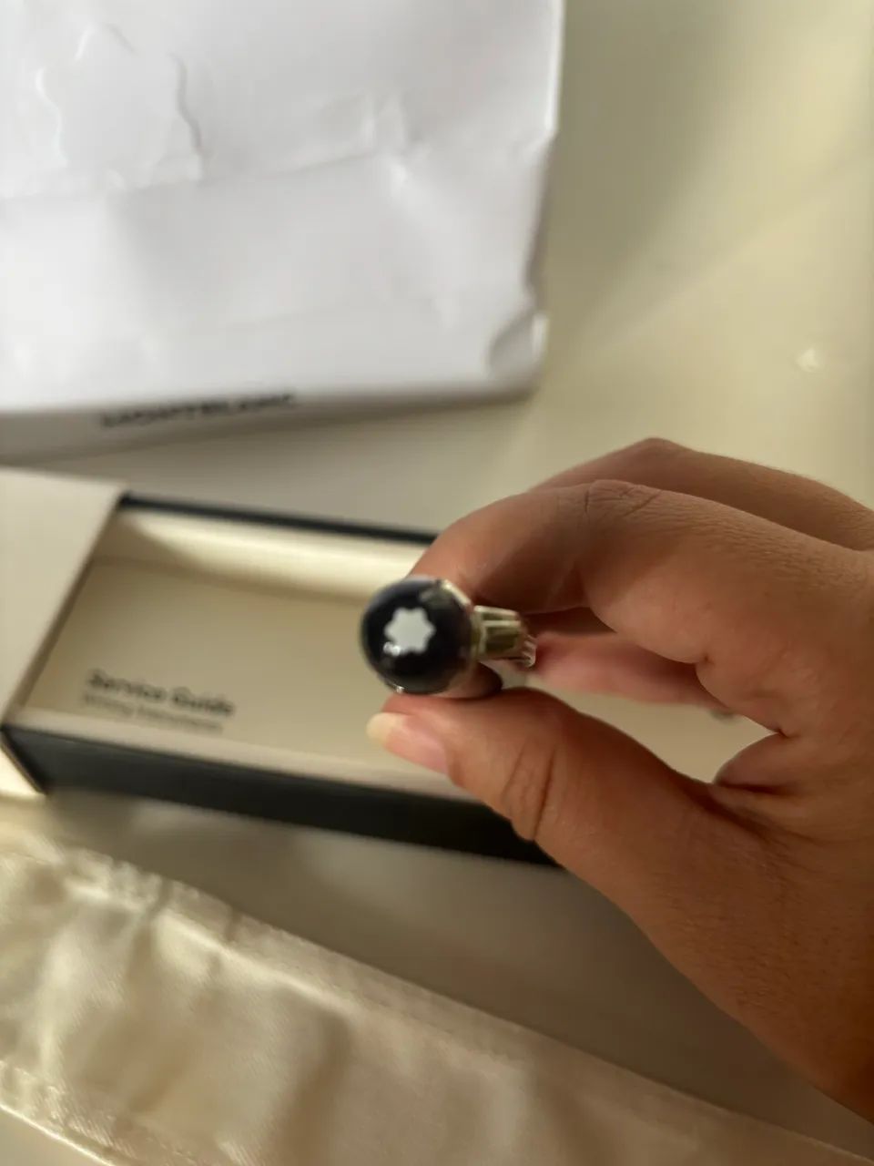 Caneta Montblanc Original Meisterstück Preta com Caixa Completa - Foto 3