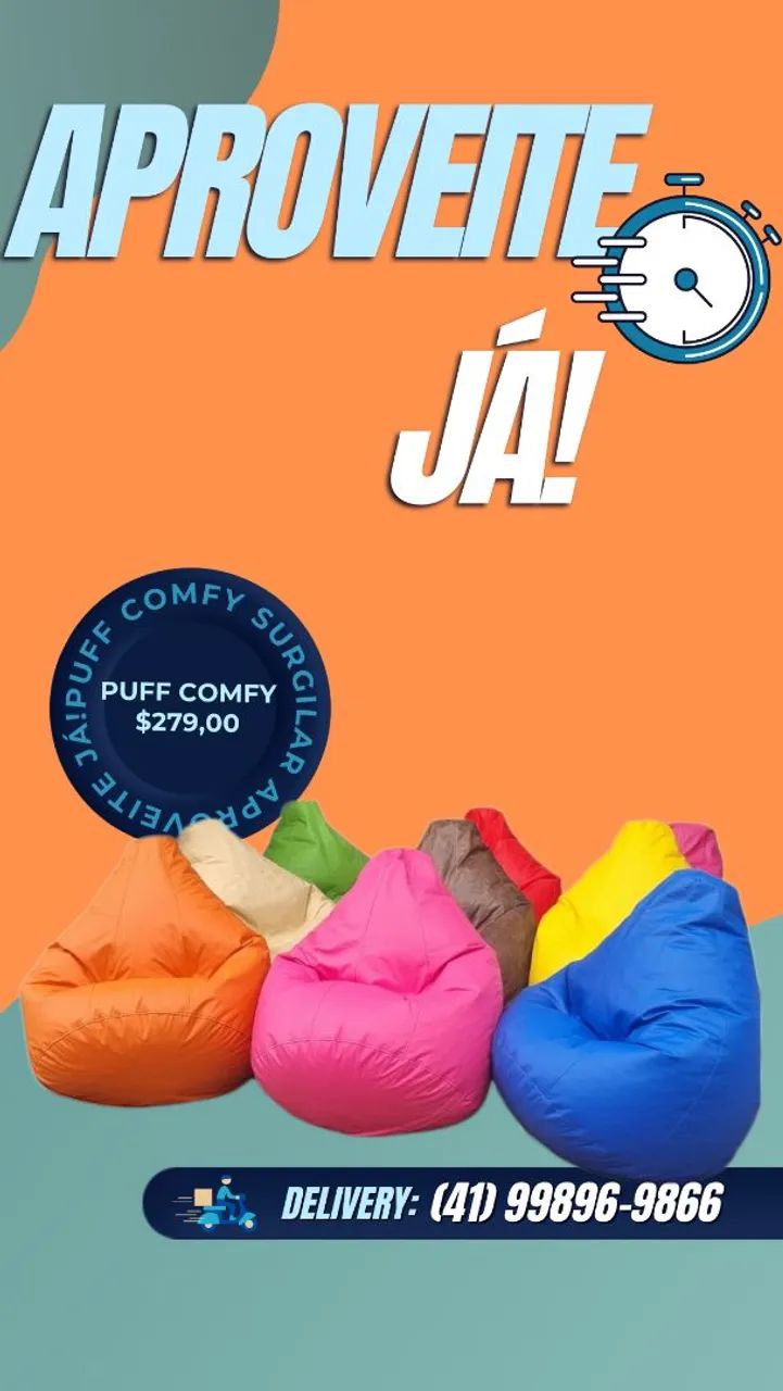 Puff Comfy mês de agosto 