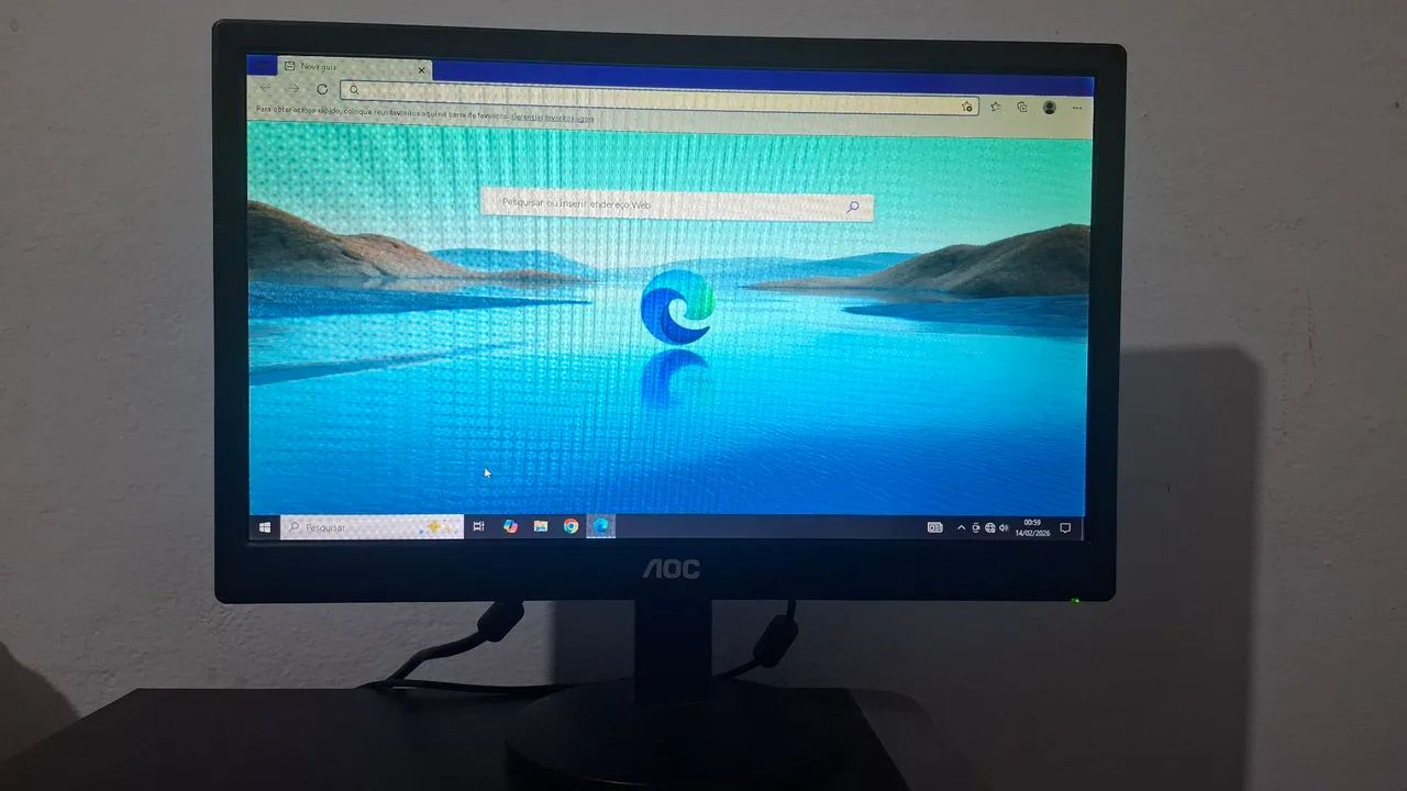 Monitor AOC de led 16 polegadas, entrada VGA e alimentação via USB. - Foto 3