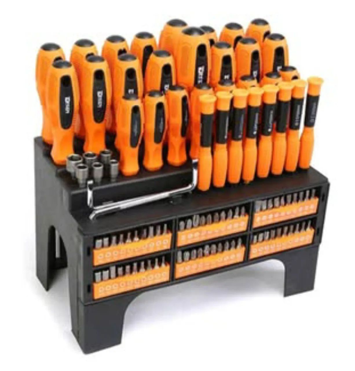 KIT FERRAMENTAS 100 PEÇAS COM ESTOJO 