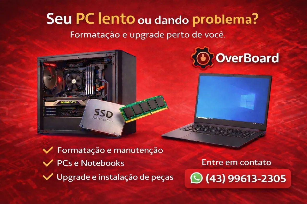Reparo e Diagnóstico de PCs e Placa de vídeo 
