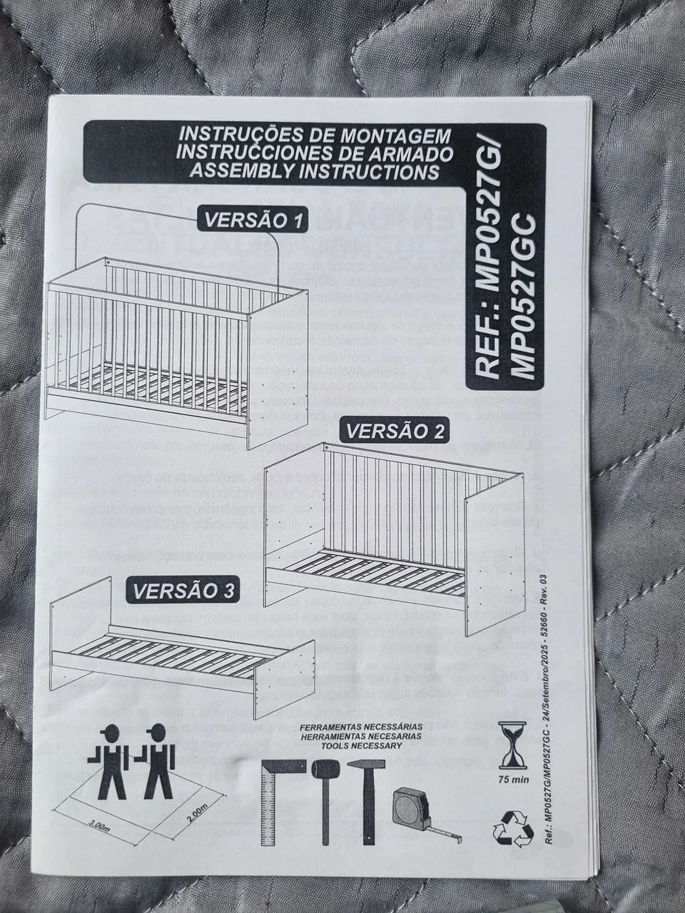 Berço 3 em 1 com colchão  - Foto 4