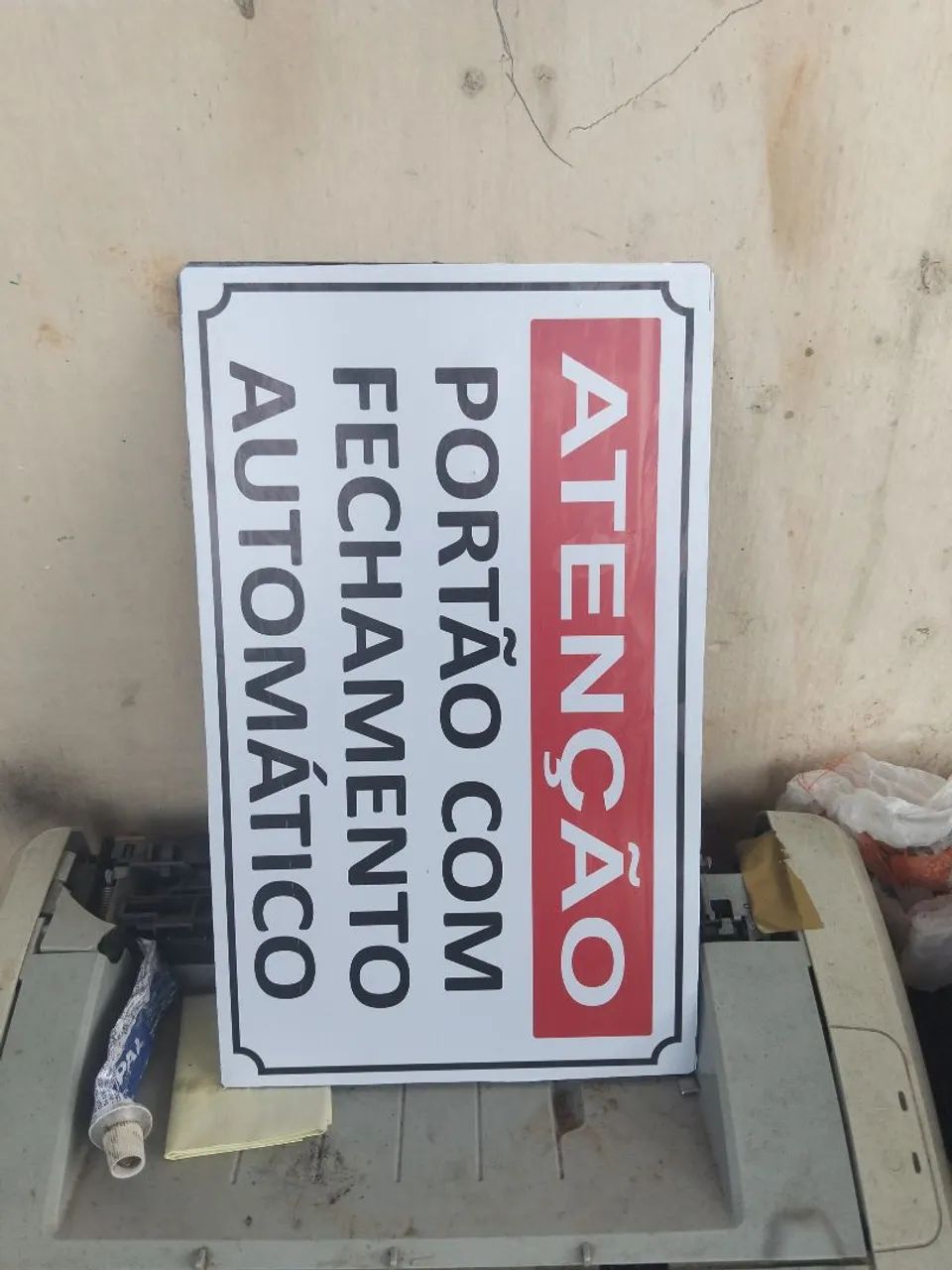  Aviso Portão Automático 