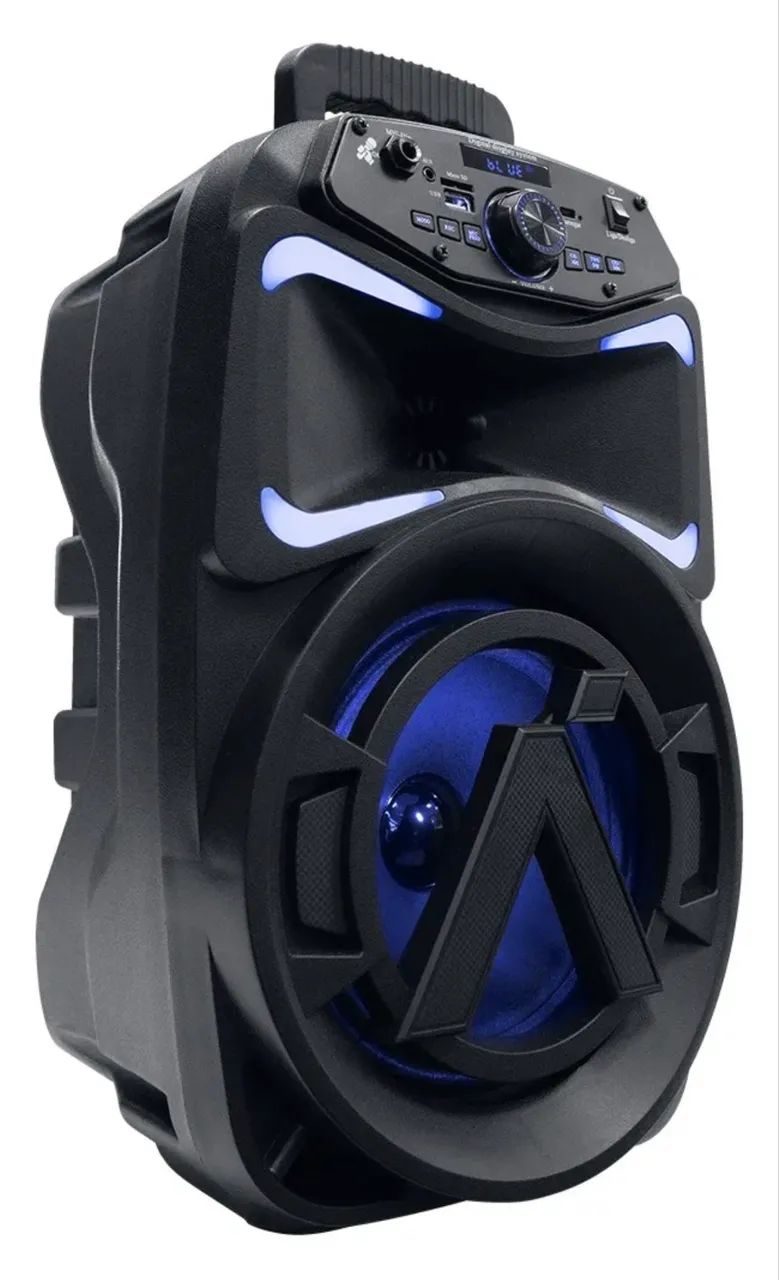 Caixa De Som Portátil Bluetooth 250w Cor Preto Aquário Hype 250 - Foto 3
