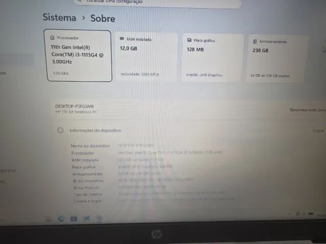 Notebook HP Intel Core i3 | 12GB RAM | SSD 240GB - Foto 4