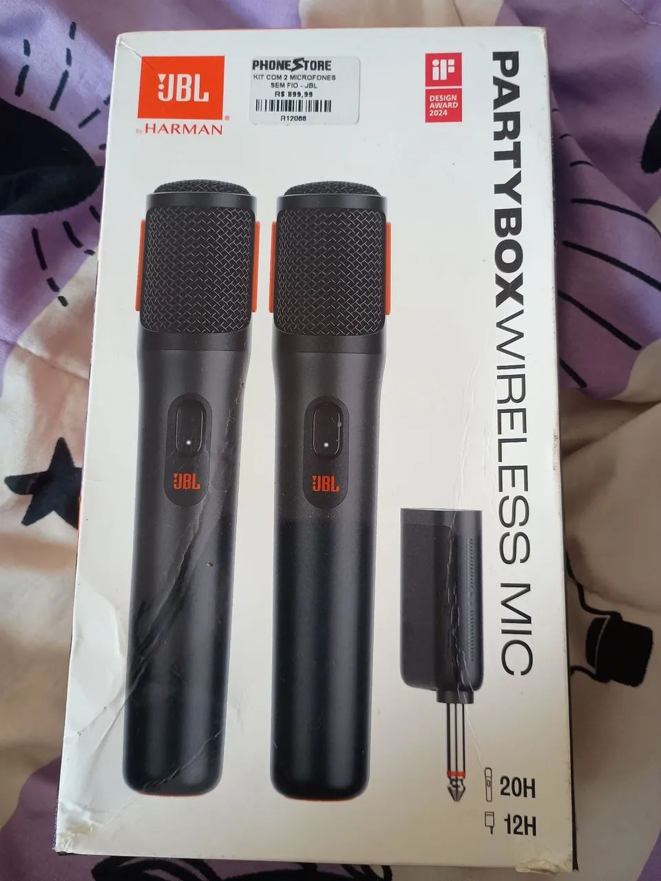 Par de Microfones JBL PartyBox Wireless MIC - Foto 3