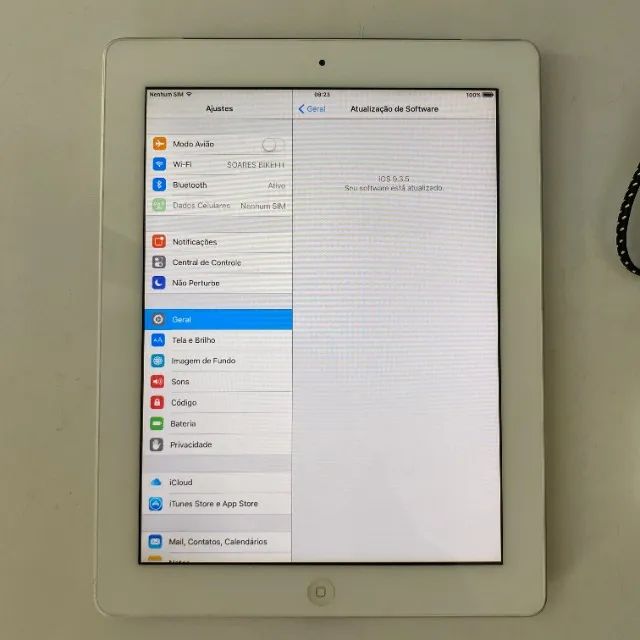 Cod187 Ipad usado Modelo a1396 com 16gb funcionando brinde duas capas, cabo, carregador - Foto 5
