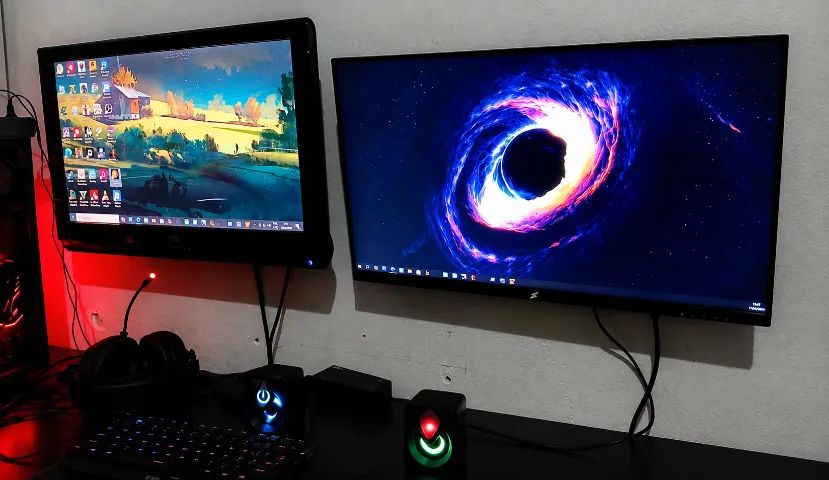 PC Gamer Completo + Mesa + 2 Monitores - Foto 4