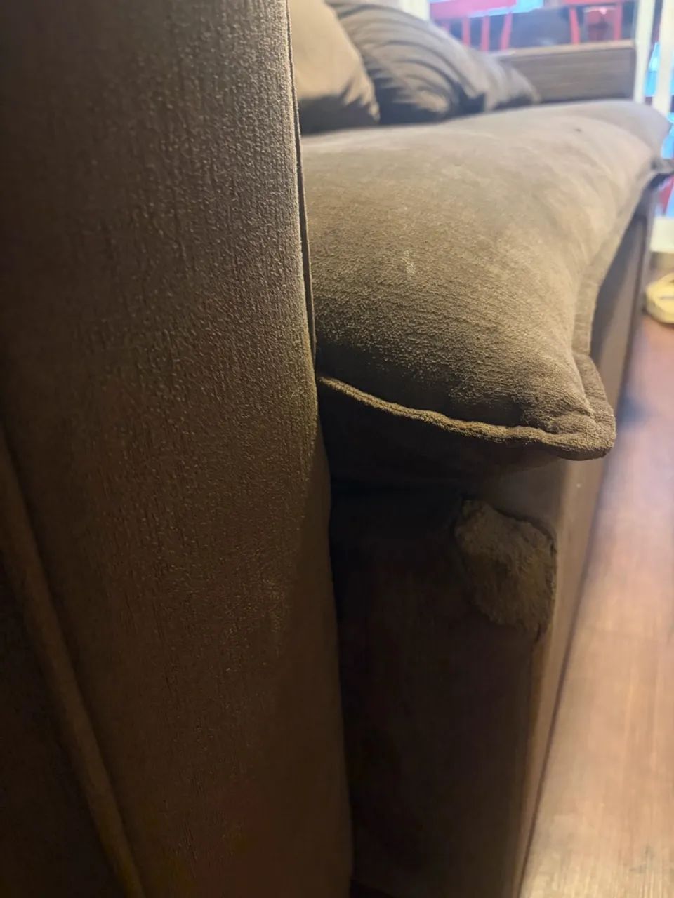 Sofá Suede Marrom - Retrátil e Reclinavel (2,40m x 1,80m) - Foto 5