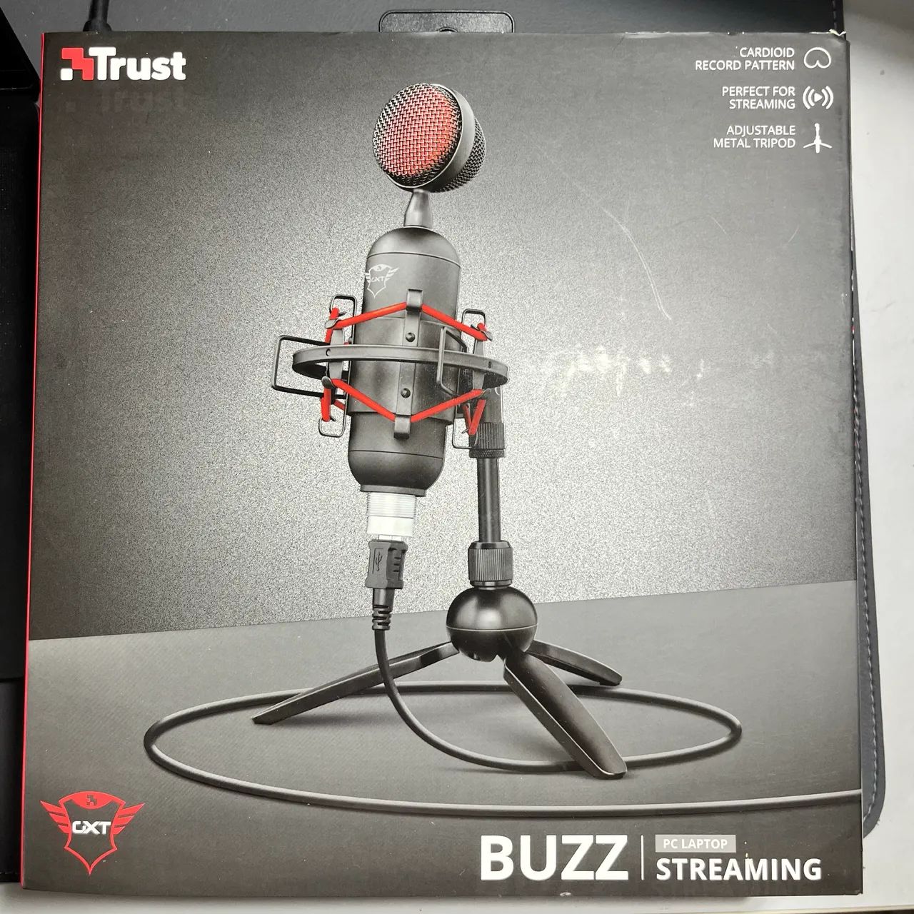 Microfone Gamer Profissional Trust Buzz Gxt 244 Usb - Foto 4