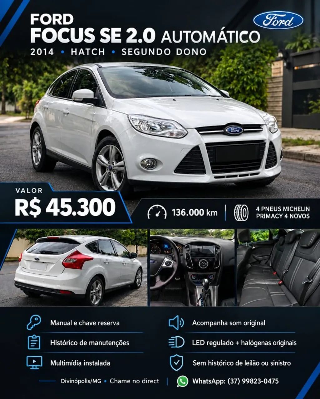Ford Focus 2.0 16V/ 2.0 16V FLEX 5P 2014