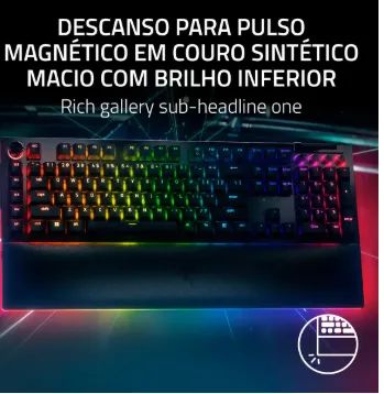 TECLADO MECHANICAL GAMER RAZER BLACKWIDOW V4 PRO - Foto 2