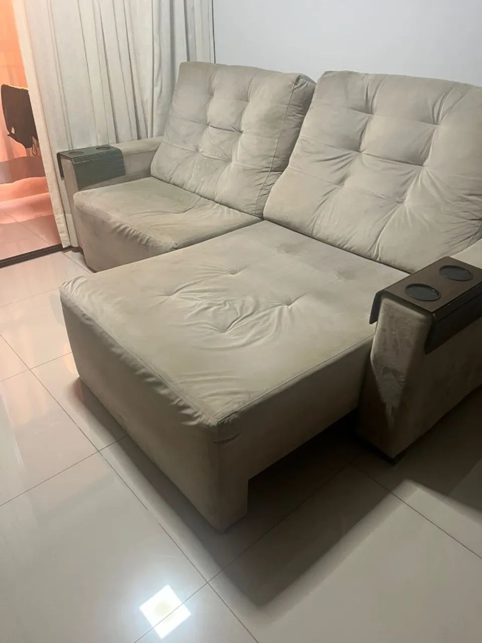 Sofá Retrátil e Reclinável - Usado em Bom Estado - Foto 2