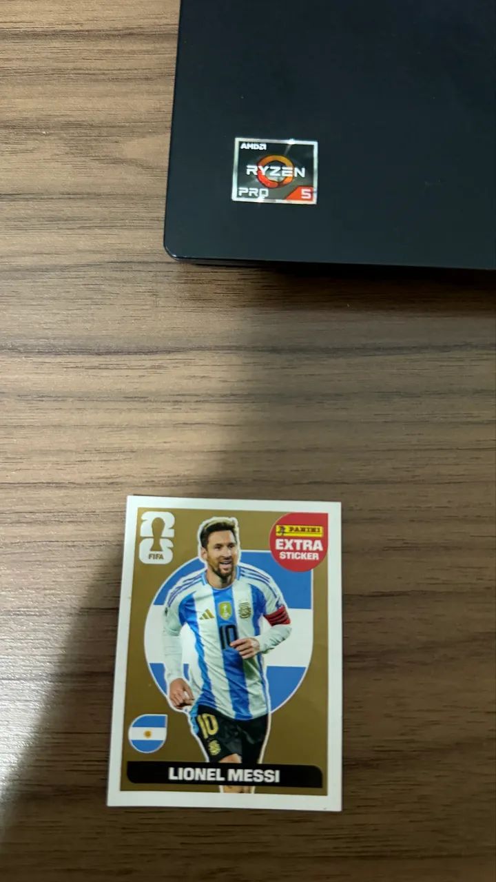 Figurinha Messi Extra Gold - Foto 2