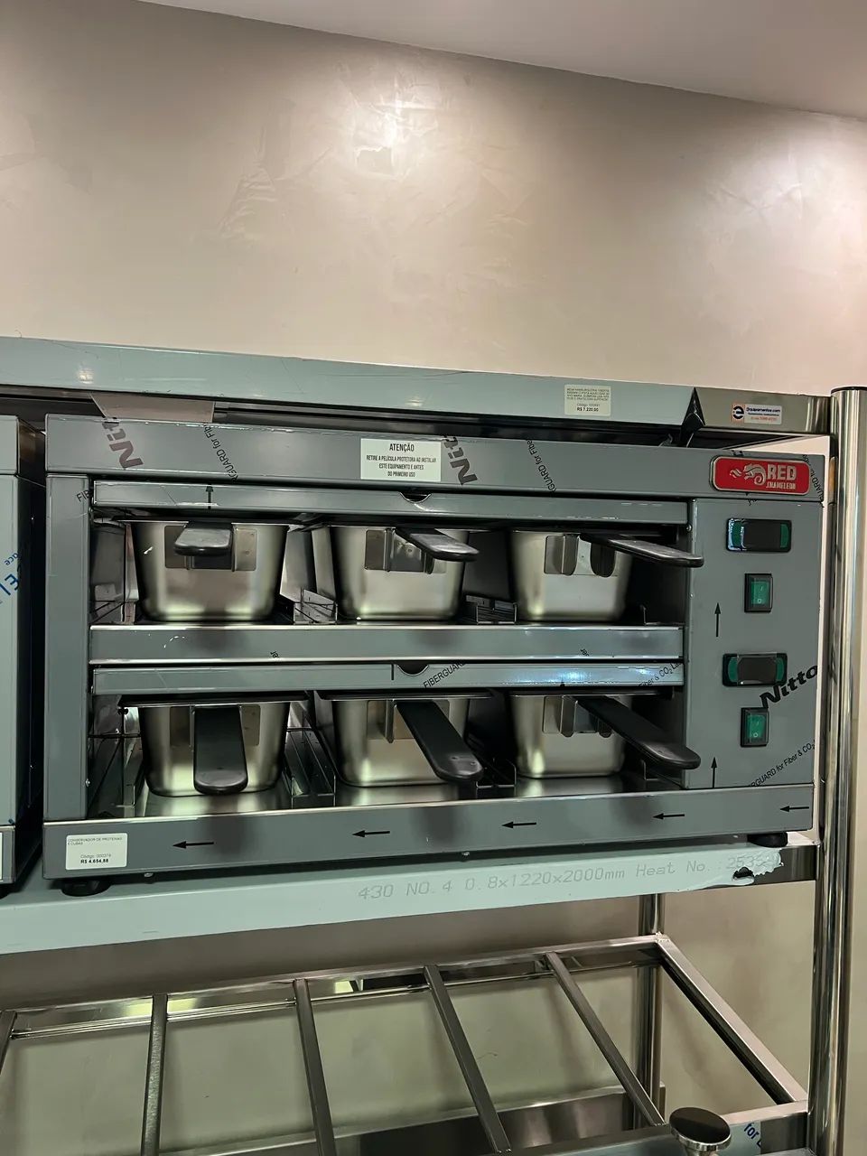 Conservador de proteínas 6 gavetas novo pronta entrega 