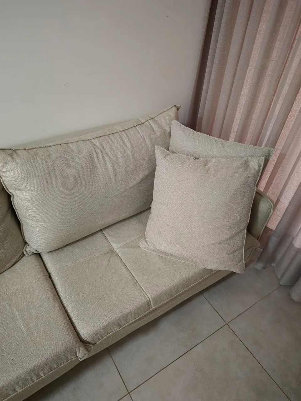 Sofá Marjom Aruana em Linho - 3 lugares - 2,00m - Foto 3