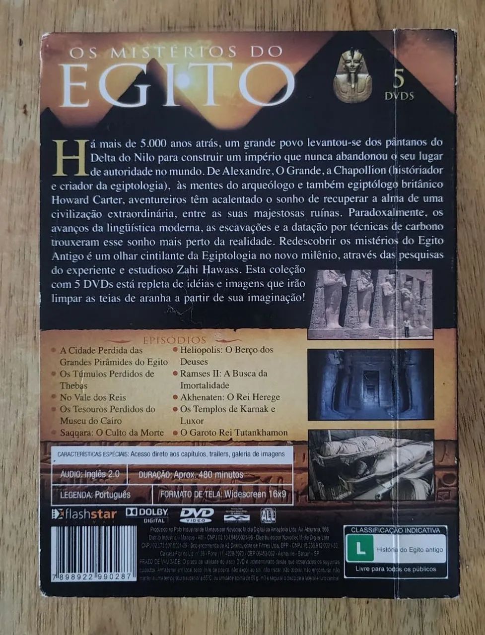 DVD Os mistérios  do Egito  - Foto 2