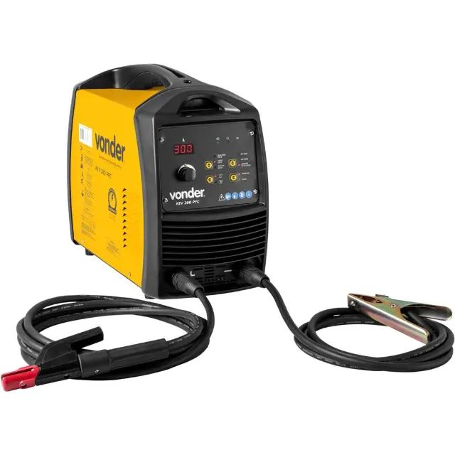 Inversor para solda com eletrodo e TIG, 300 A, RIV300 PFC, com display digital, alimentaçã