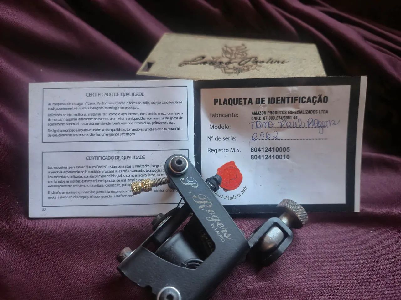 Maquina de tatuagem completa, novinha!