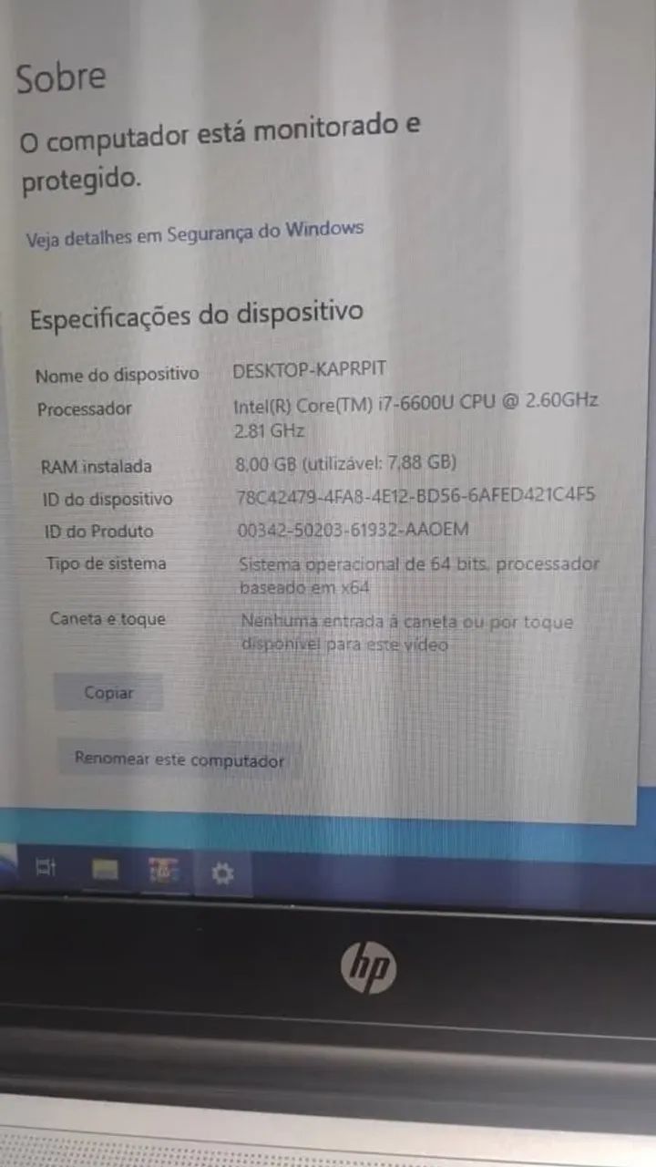 Notebook hp i7 sexta geração com bateria boa e video integrado - Foto 3