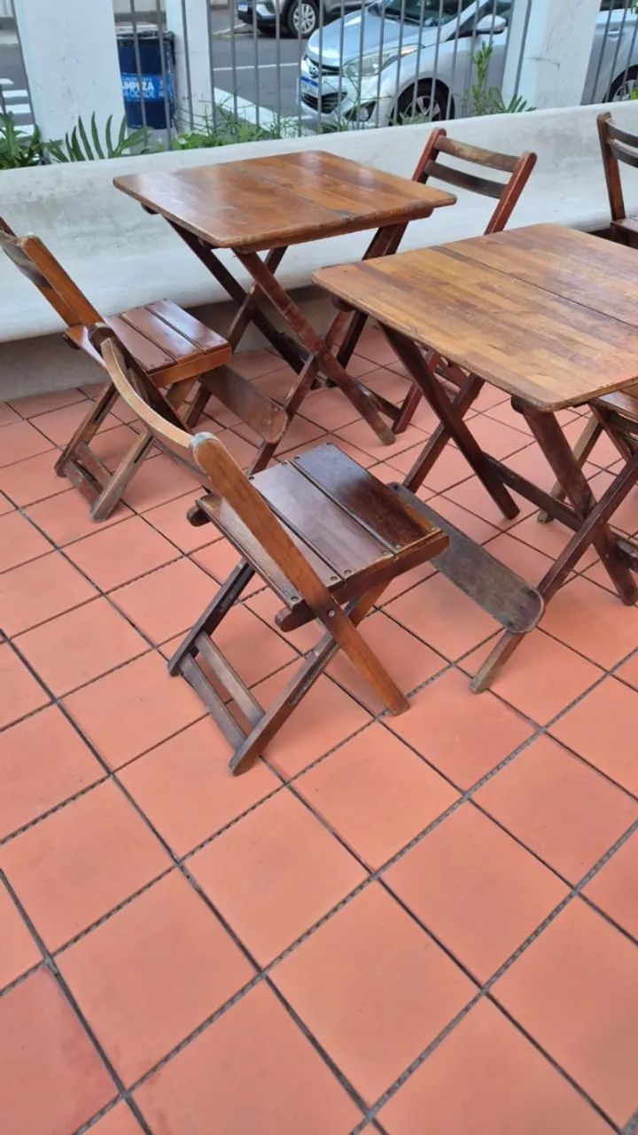 Mesa com cadeiras ánatomica dobráveis - só mesas só cadeiras -  a melhor do mercado - Foto 4