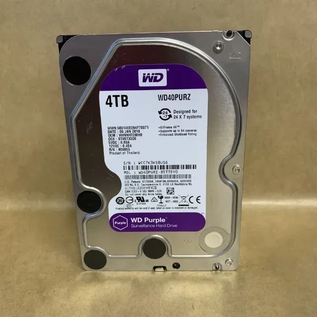 HD 4TB WD Purple - Funcionando Perfeitamente