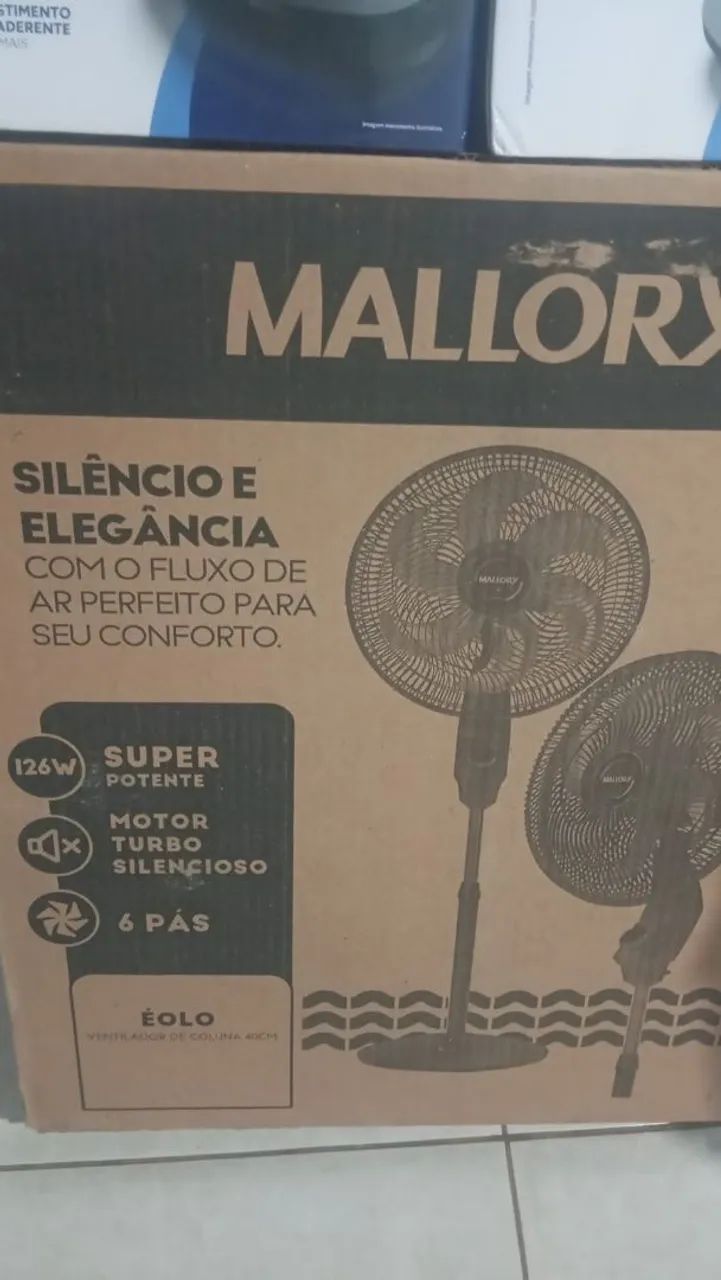 Ventilador na caixa 