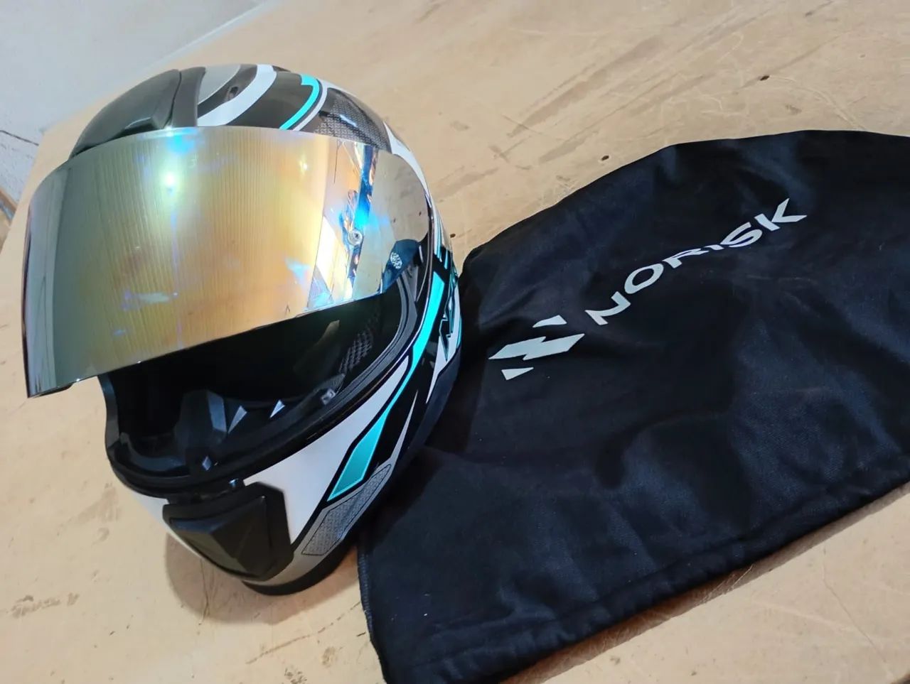 Capacete norisk tamanho 58 - Foto 3
