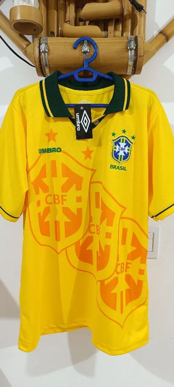 Camisa Brasil retrô Romário Copa 94  - Foto 2