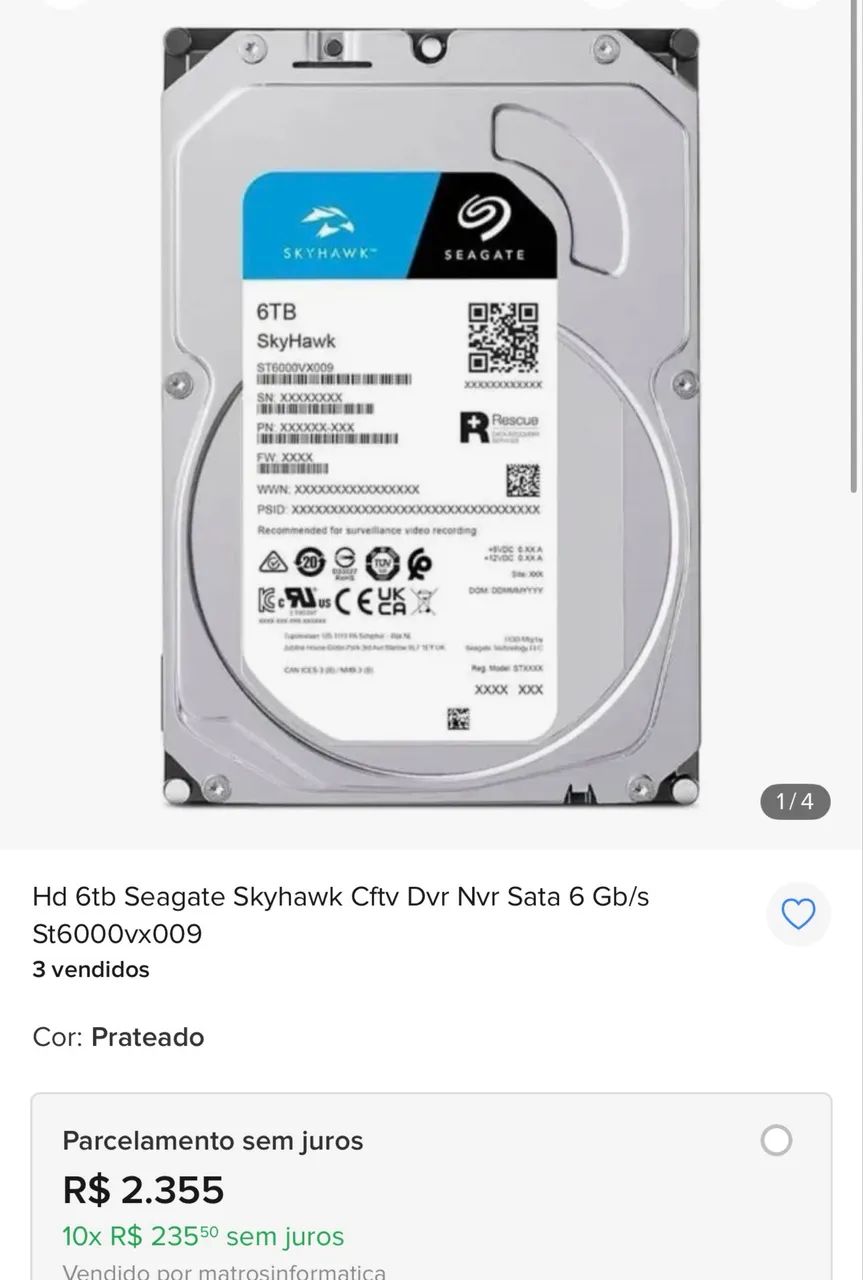 HD Seagate Skywank 6TB - Foto 4