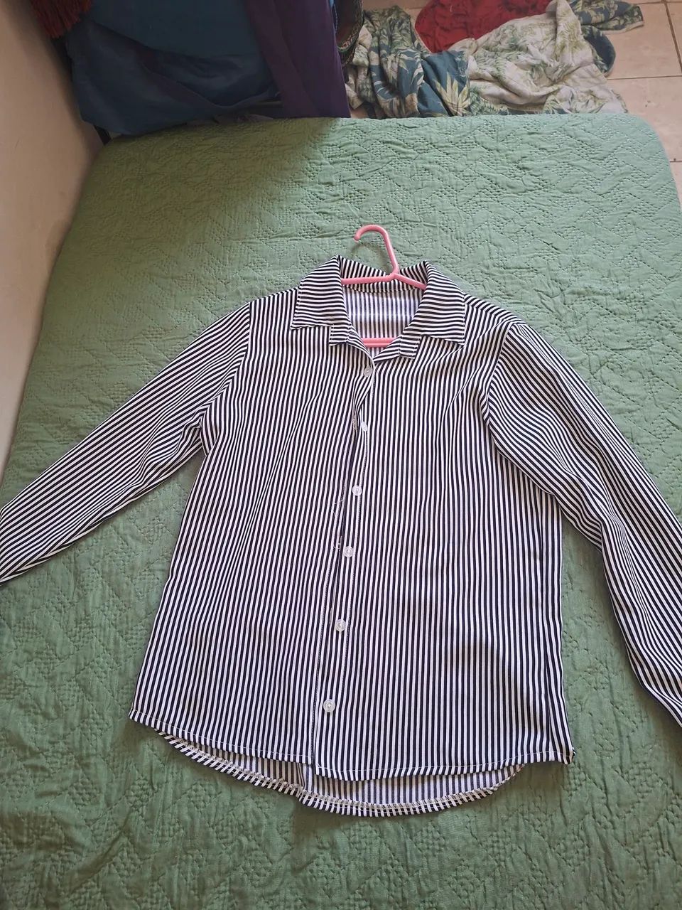 Camisa social listrada 