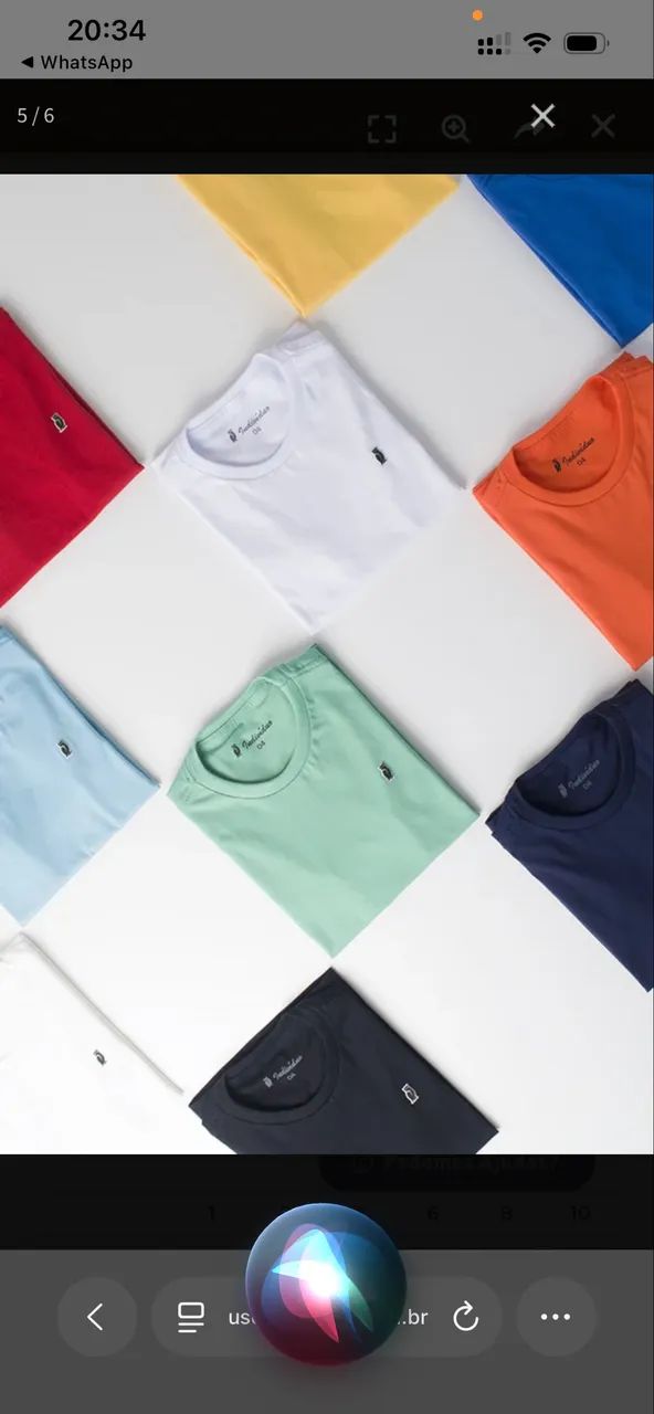 Camisas e Short