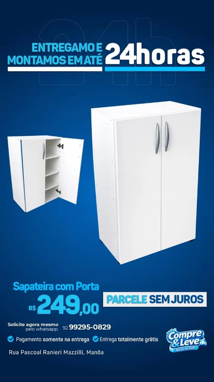 sapateiras 100% mdf // entrega grátis  - Foto 2