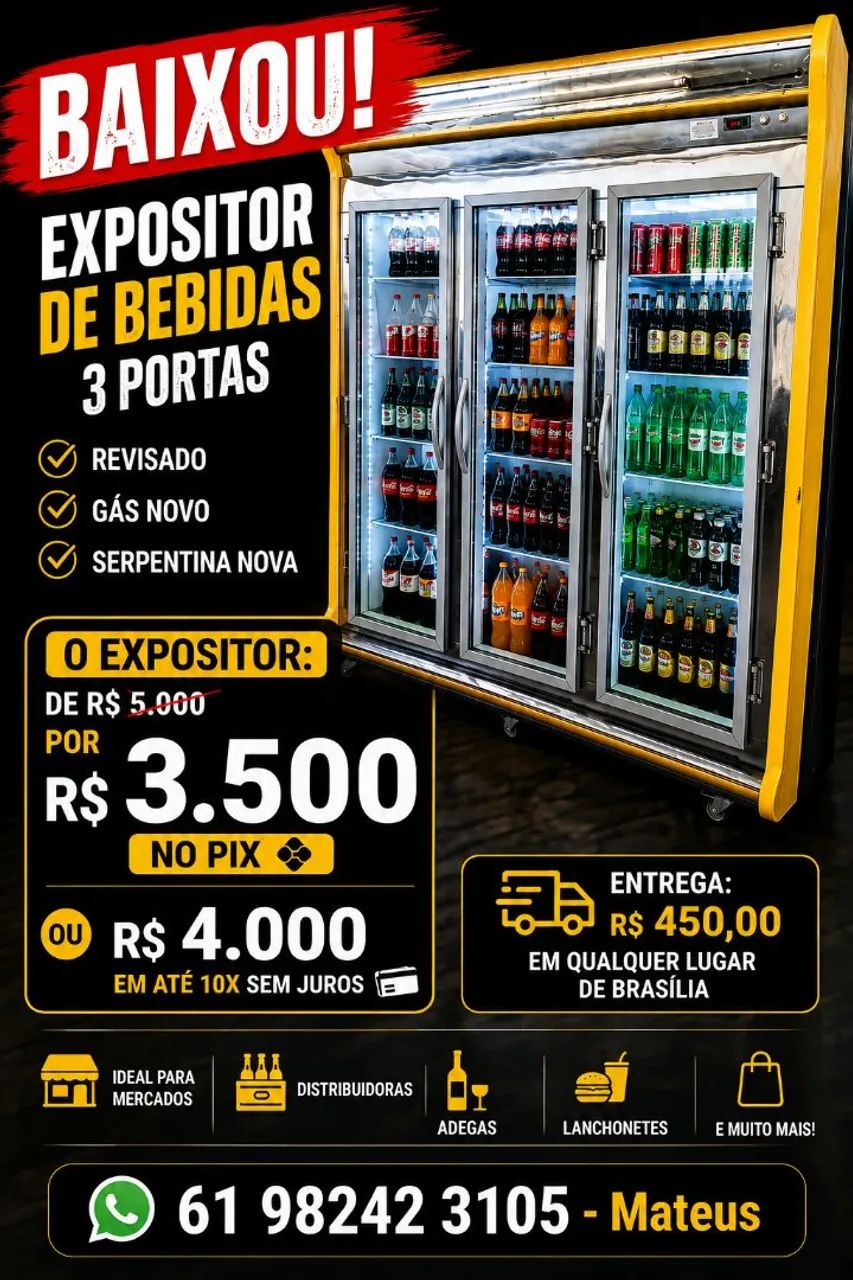 GELADEIRA 3 PORTAS - EXPOSITOR - Foto 5
