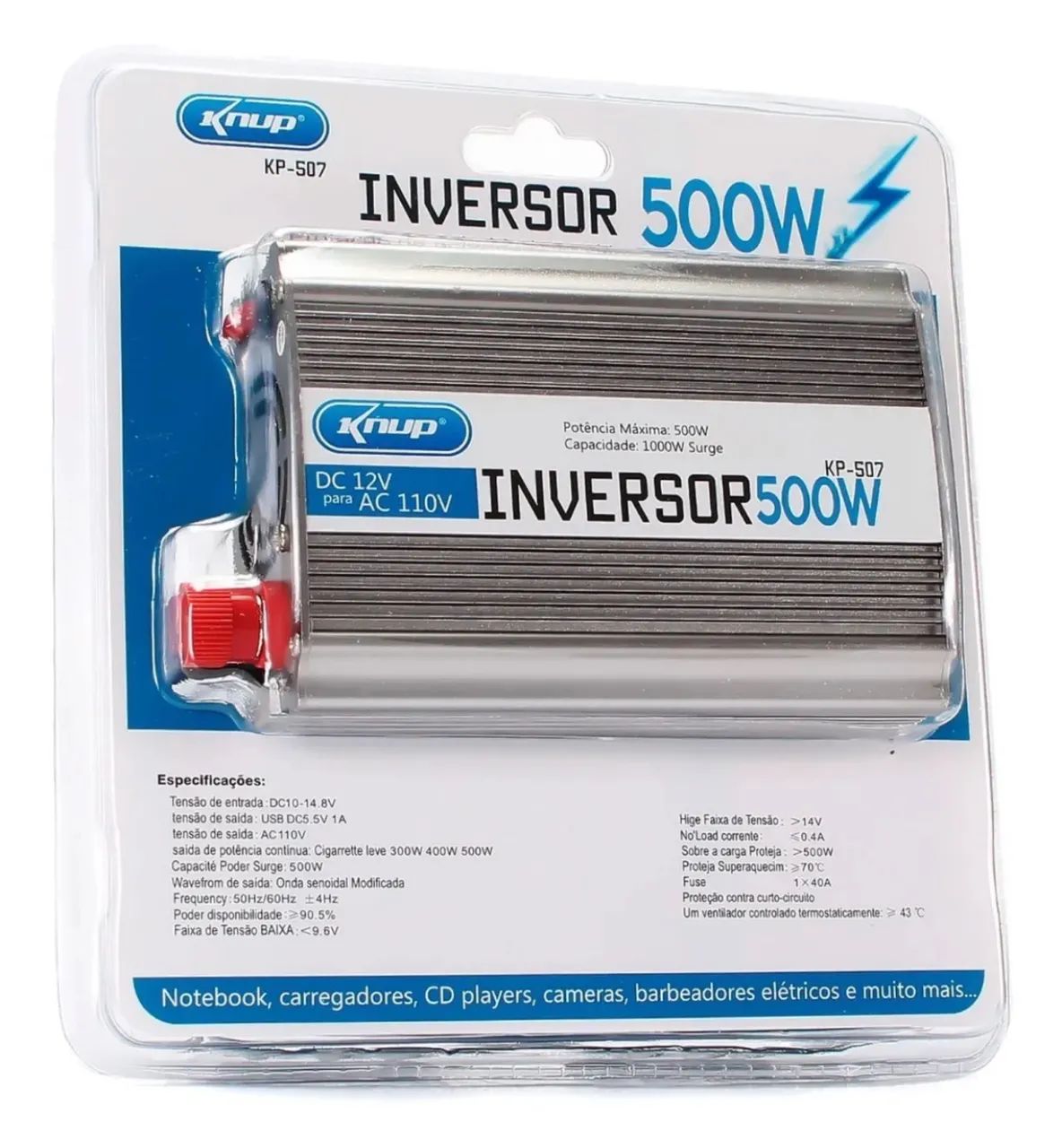 Inversor Automotivo 500w 12v/110v (entrega gratis)