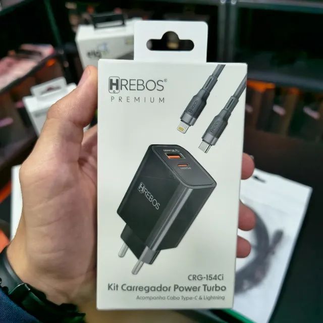 Carregador Turbo Vários modelos Para Iphone e Android USB C, Micro USB, Lightning - Foto 3