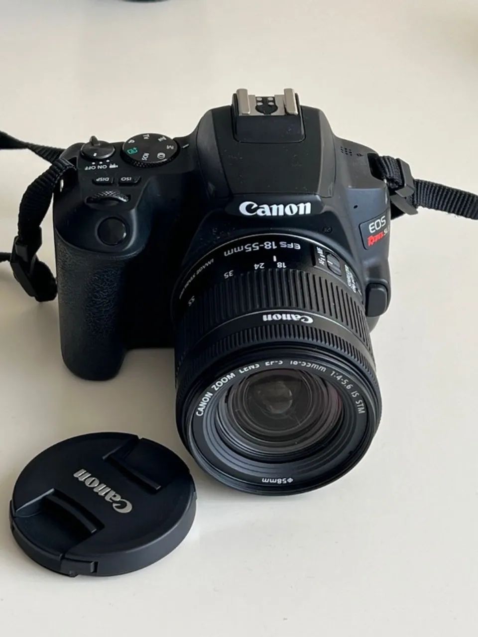 SL3 + lente 18-55mm, grava 4K, wifi, saída limpa, câmera Canon, só falo whats não falo olx - Foto 2