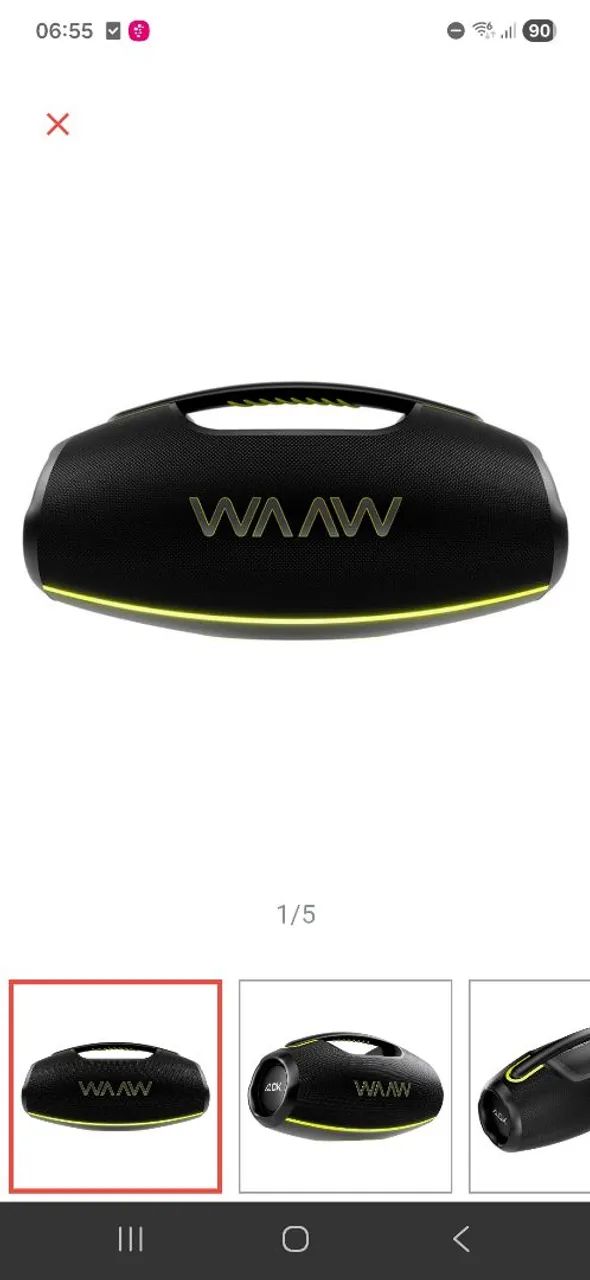 Caixa som waaw hyperbom 1000